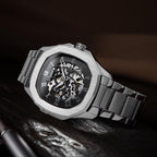 Parlent Gallant Vortex Steel - Men's Watch 42mm, Automatic Movement, Waterproof 5ATM (50M), Stainless Steel