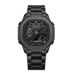 Parlent Gallant Hybrid Steel - Men's Watch 42mm, Japan Quartz Movement, Waterproof 5ATM (50M), Stainless Steel