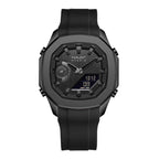 Parlent Gallant Hybrid Rubber - Men's Watches 42mm, Miyota Japan Quartz Movement, Waterproof 5ATM (50M), Stainless Steel