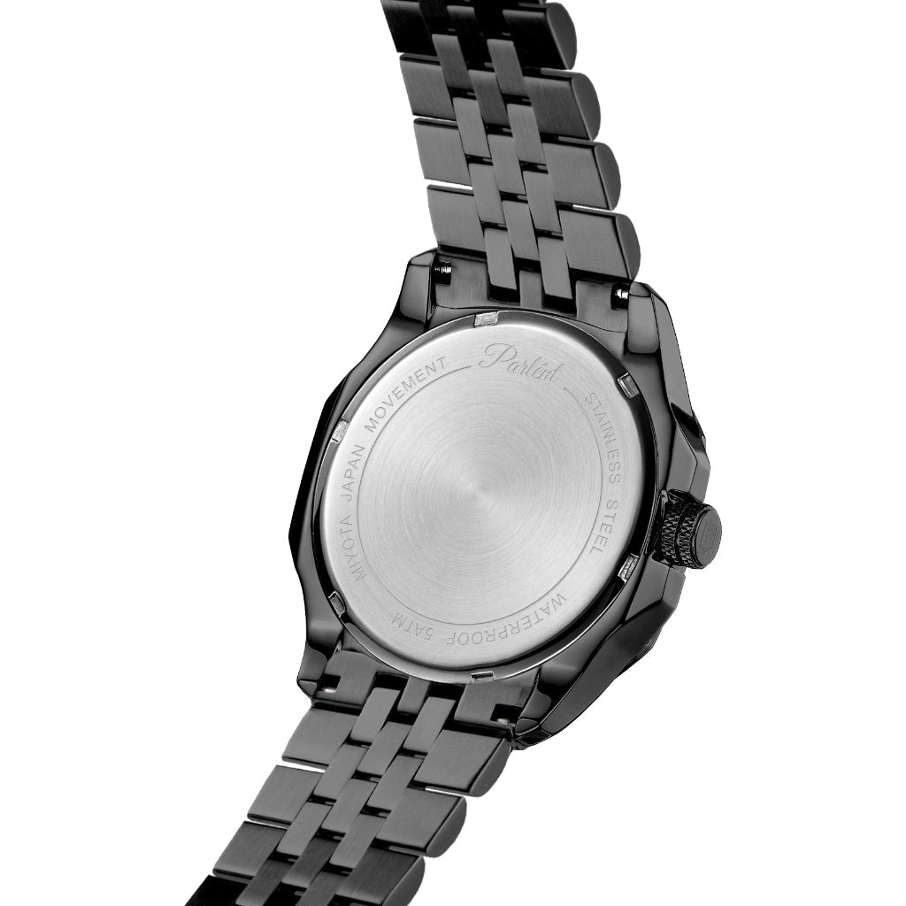 Parlent Gallant Terra - Men's Watch 42mm, Japan Quartz Movement, Waterproof 5ATM (50M), Stainless Steel