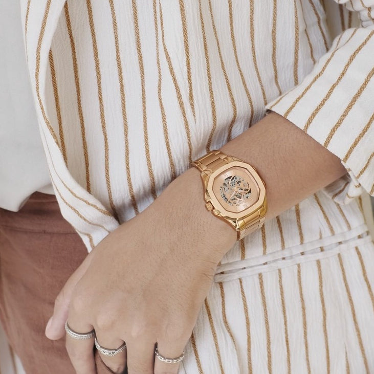 Parlent Gallant Femme Steel - Woman's Watches 36mm, Automatic Movement, Waterproof 5ATM (50M), Stainless Steel