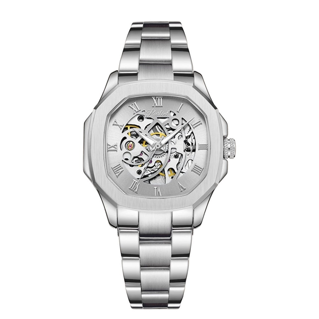 Parlent Gallant Femme Steel - Woman's Watches 36mm, Automatic Movement, Waterproof 5ATM (50M), Stainless Steel