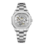 Parlent Gallant Femme Steel - Woman's Watches 36mm, Automatic Movement, Waterproof 5ATM (50M), Stainless Steel