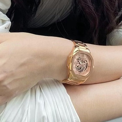 Parlent Gallant Femme Steel - Woman's Watches 36mm, Automatic Movement, Waterproof 5ATM (50M), Stainless Steel