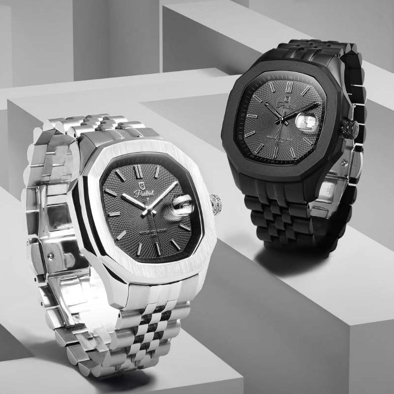 Parlent Gallant Terra - Men's Watch 42mm, Japan Quartz Movement, Waterproof 5ATM (50M), Stainless Steel