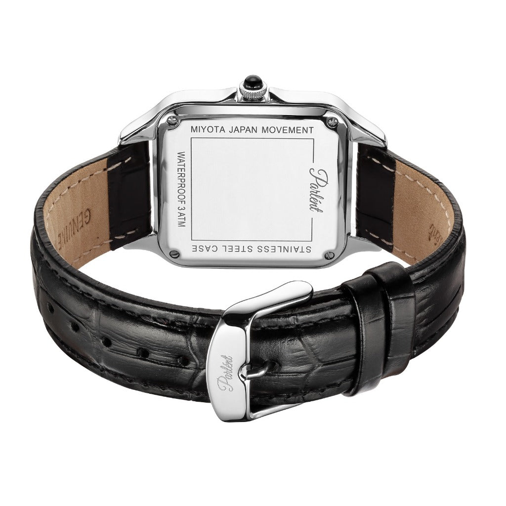 Parlent Quadra - Men's Watch 36mm & 26mm, Japan Quartz Movement, Waterproof 3ATM (30M), Stainless Steel