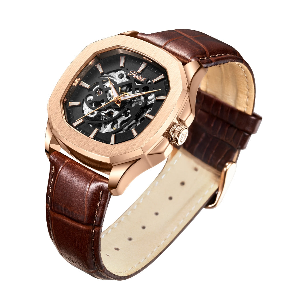 Parlent Gallant Vortex Edge - Men's Watch 42mm, Automatic Movement, Waterproof 5ATM (50M), Stainless Steel