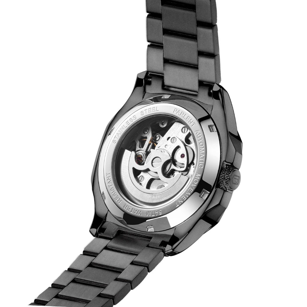 Parlent Gallant Vortex Edge Steel - Men's Watch 42mm, Automatic Movement, Waterproof 5ATM (50M), Stainless Steel