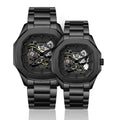 Parlent Couple Gallant Phantom Steel & Gallant Phantom Steel Femme - Couple Watch 42mm & 36mm, Automatic Movement, Waterproof 5ATM (50M), Stainless Steel