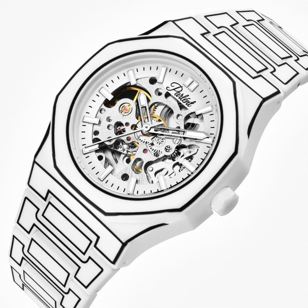 Parlent Palladium Sketch Automatic - Men's Watch 40mm, Automatic Movement, Waterproof 3ATM (30M), Polycarbonate