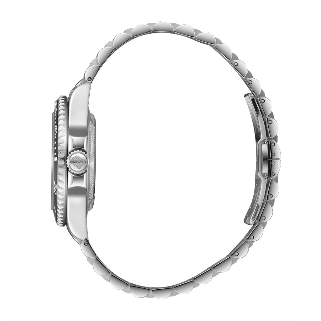 Parlent Crown Basic - Men's Watch 42mm, Miyota Japan Quartz Movement, Waterproof 5ATM (50M), Stainless Steel