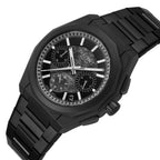 Parlent Prestige Stratos - Men's Watches 39mm, Seiko Japan VK63 Mecha-Quartz Movement, Waterproof 10ATM (100M), Stainless Steel