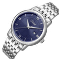 Parlent Lumos - Men's Watch 40mm, Japan Quartz Movement, Waterproof 3ATM (30M), Stainless Steel