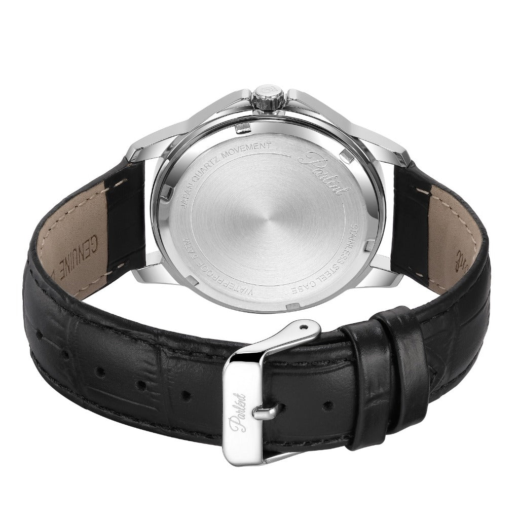 Parlent Geo - Men's Watch 40mm, Japan Quartz Movement, Waterproof 3ATM (30M), Stainless Steel