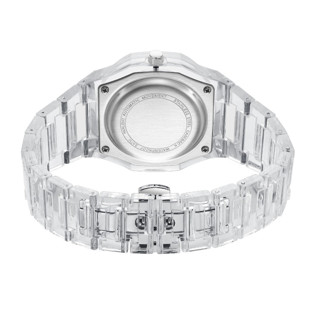 Parlent Palladium Lite Glacier - Men's Watch 40mm, Automatic Movement, Waterproof 3ATM (30M), Polycarbonate