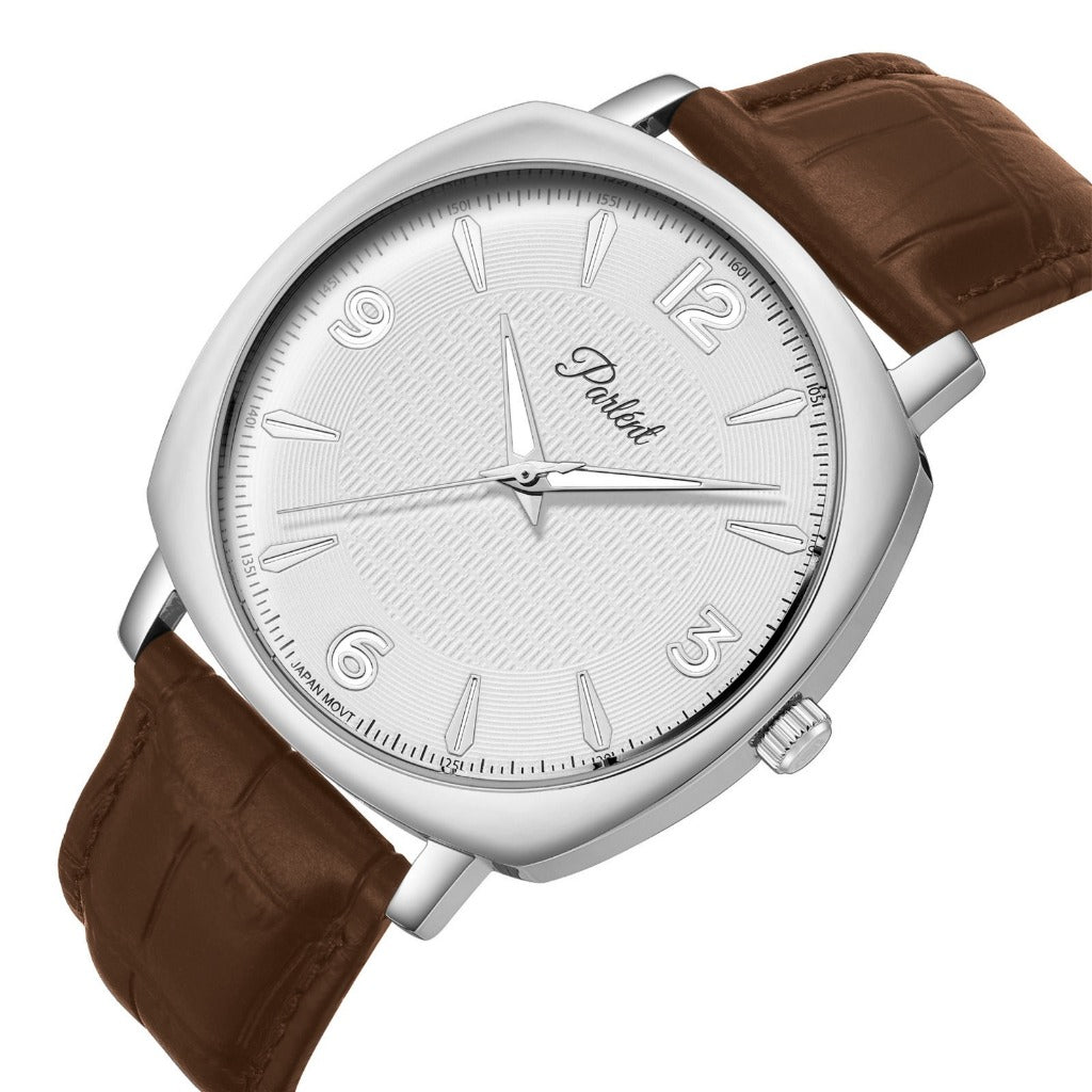 Parlent Rex - Men's Watch 40mm, Japan Quartz Movement, Waterproof 3ATM (30M), Stainless Steel