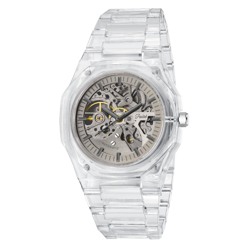Parlent Palladium Lite Glacier - Men's Watch 40mm, Automatic Movement, Waterproof 3ATM (30M), Polycarbonate