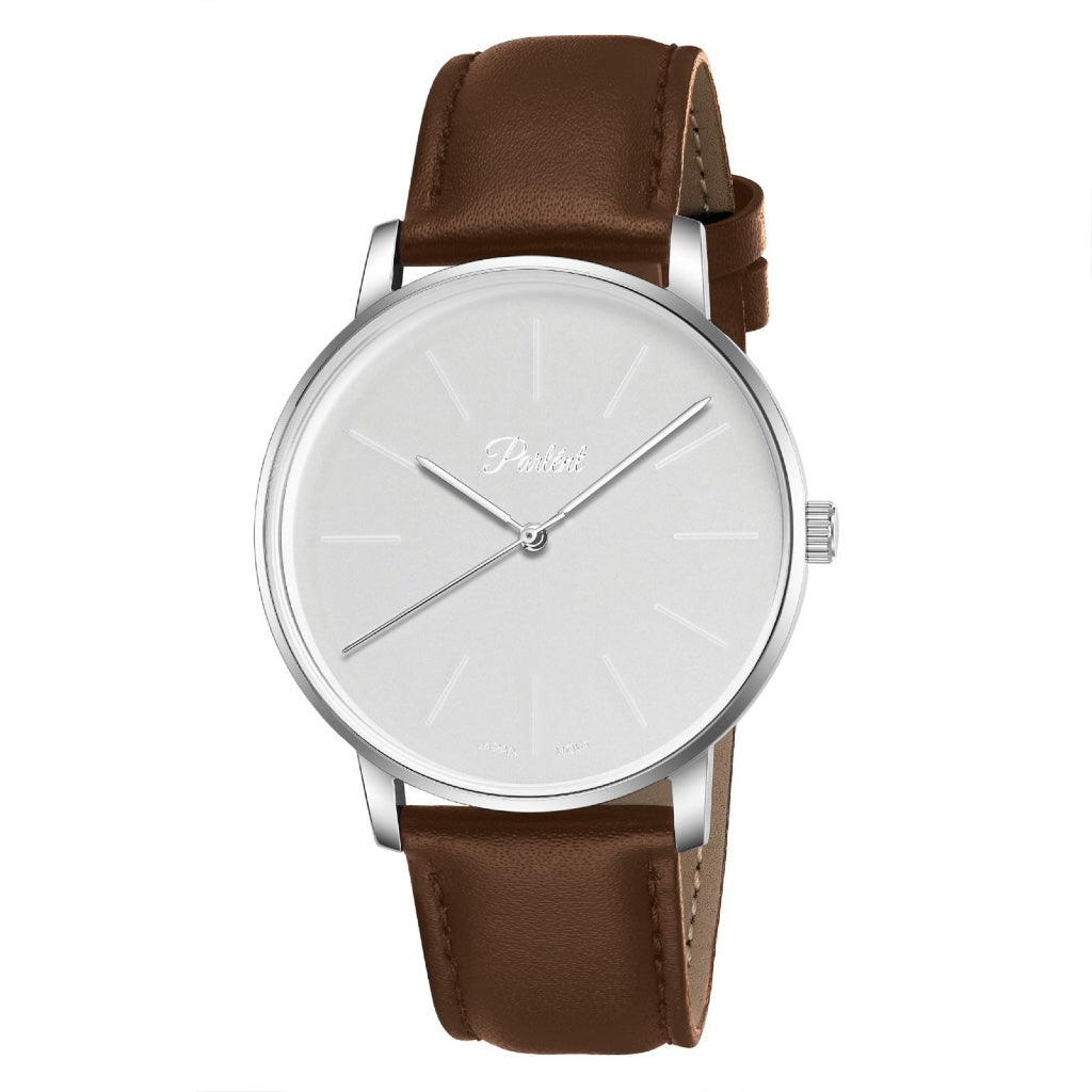 Parlent Uno - Men's Watch 40mm, Japan Quartz Movement, Waterproof 3ATM (30M), Stainless Steel