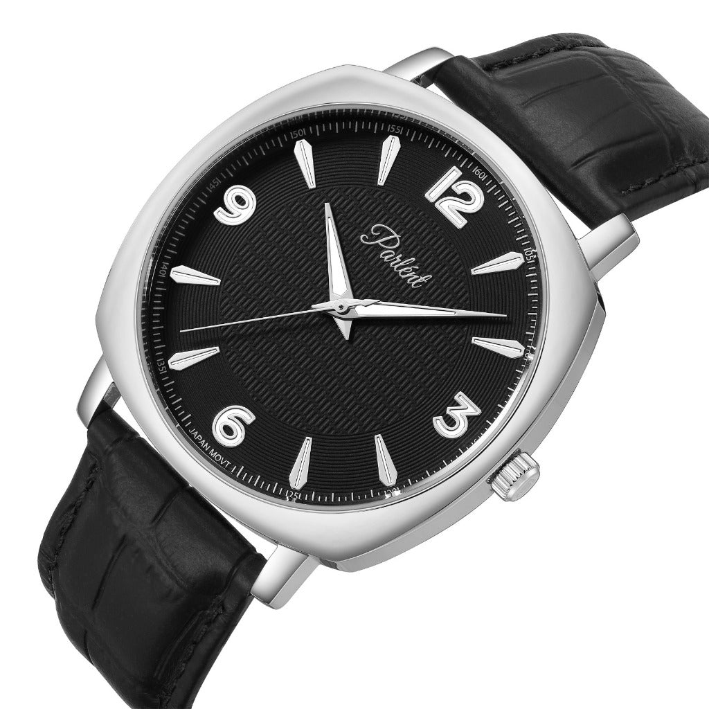 Parlent Rex - Men's Watch 40mm, Japan Quartz Movement, Waterproof 3ATM (30M), Stainless Steel