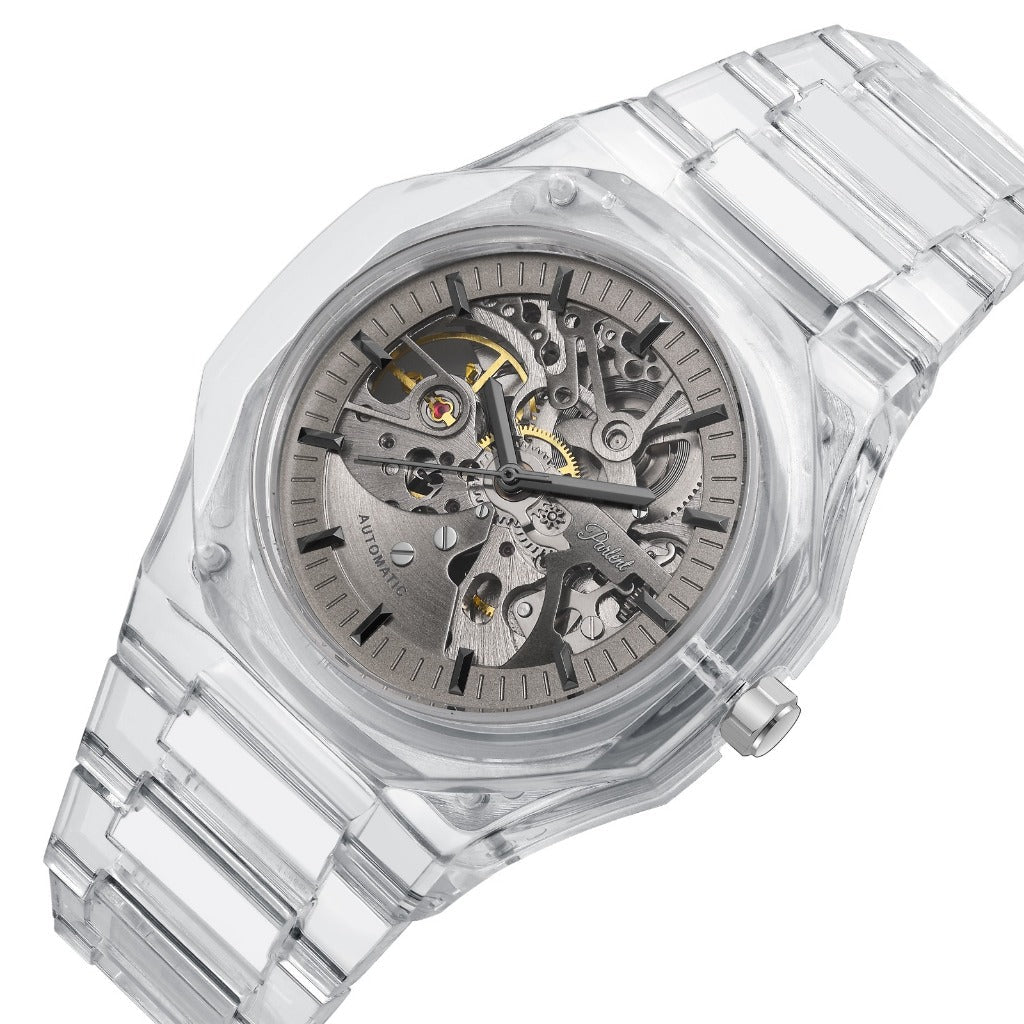 Parlent Palladium Lite Glacier - Men's Watch 40mm, Automatic Movement, Waterproof 3ATM (30M), Polycarbonate