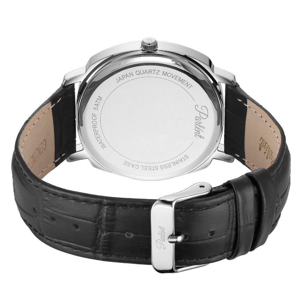 Parlent Uno - Men's Watch 40mm, Japan Quartz Movement, Waterproof 3ATM (30M), Stainless Steel