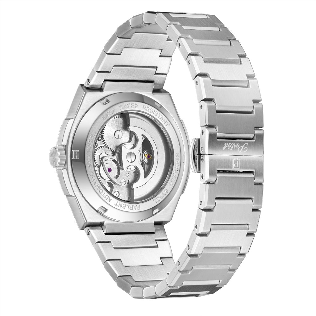 Parlent Stellar Automatic - Men's Watch 42mm, Automatic Movement, Waterproof 5ATM (50M), Stainless Steel