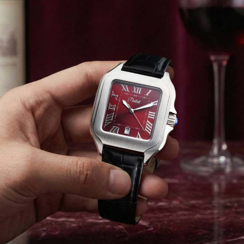 Parlent Portico - Men's Watches 36.50mm, Japan Quartz Movement, Waterproof 3ATM (30M), Stainless Steel