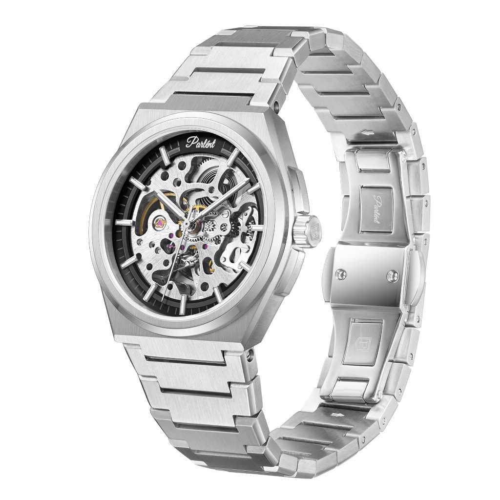 Parlent Stellar Automatic - Men's Watch 42mm, Automatic Movement, Waterproof 5ATM (50M), Stainless Steel