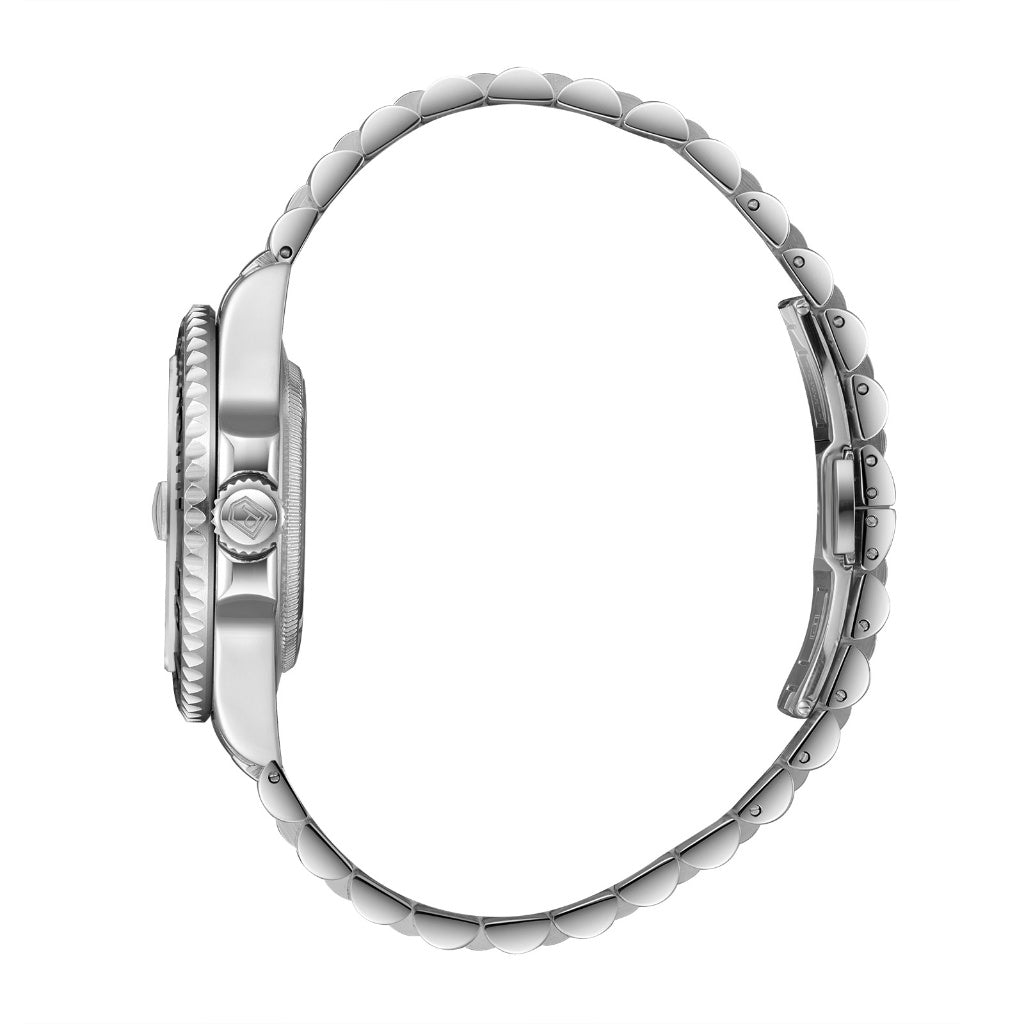 Parlent Crown Shadow - Men's Watch 40mm, Seiko Quartz Movement, Waterproof 5ATM (50M), Stainless Steel