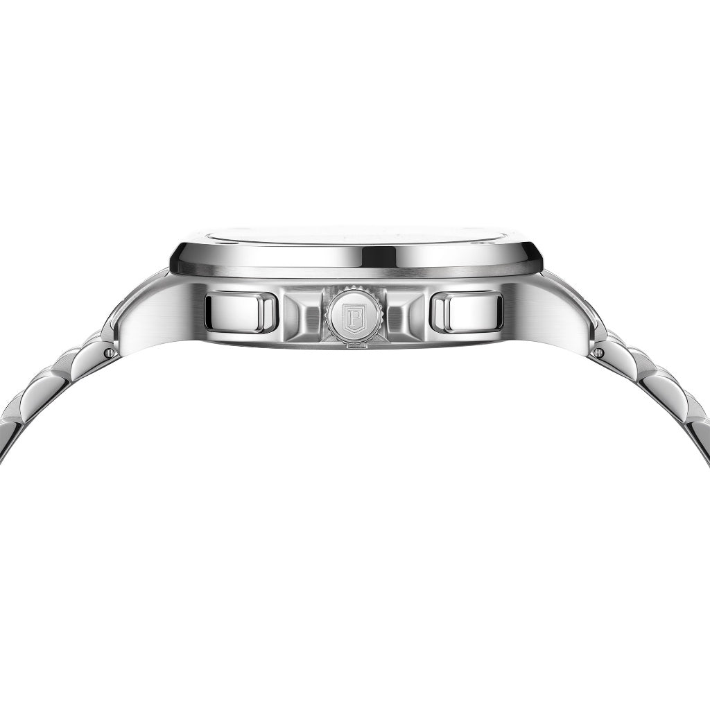 Parlent Sentinel - Men's Watch 42mm, Seiko Japan VD53 Quartz Movement, Waterproof 5ATM (50M), Stainless Steel