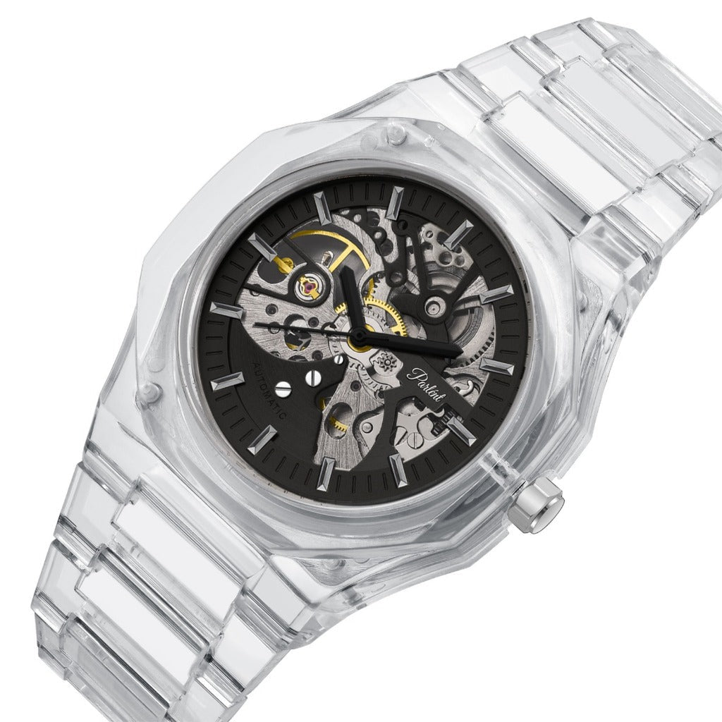 Parlent Palladium Lite Glacier - Men's Watch 40mm, Automatic Movement, Waterproof 3ATM (30M), Polycarbonate