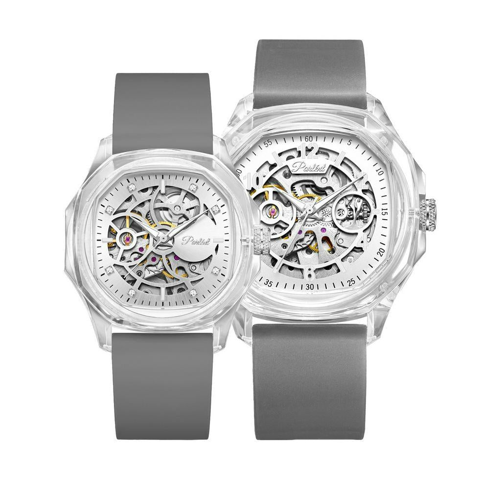 Parlent Couple Gallant Lite & Gallant Lite Femme - Couple Watch 42mm & 36mm, Automatic Movement, Waterproof 3ATM (30M), Polycarbonate