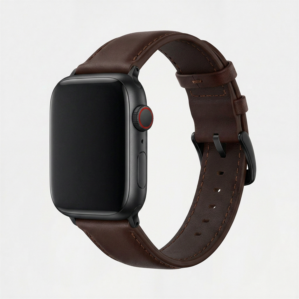 Parlent Strap Apple Watch - Full Grain Leather Patina – Magnetic Buckle, 42/44/45/49mm