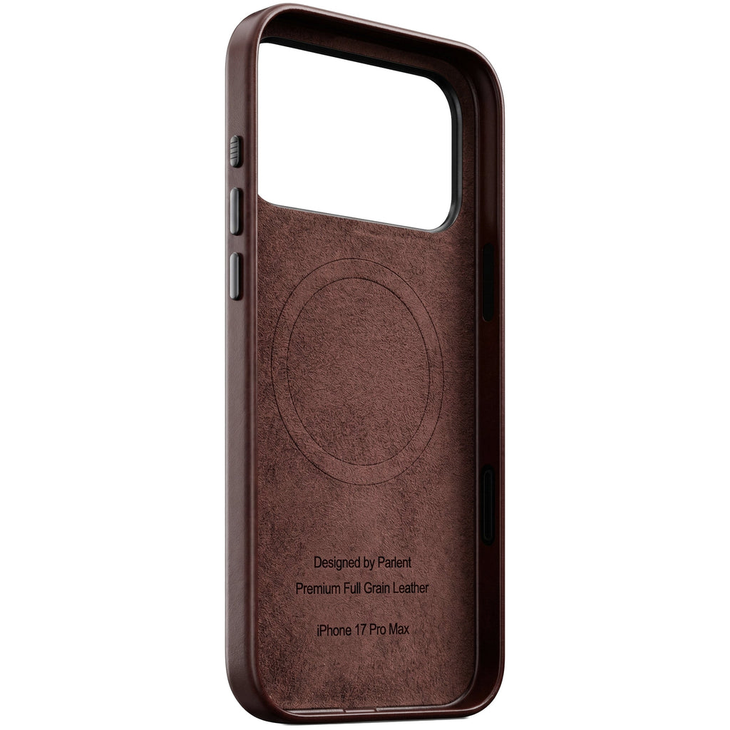 Parlent iPhone Case – Full Grain Leather Patina, MagSafe, Camera Control button