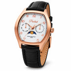 Parlent Valor - Men's Watches 36mm × 42.5mm, Miyota Japan 6P20 Quartz Movement, Waterproof 5ATM (50M), Stainless Steel