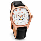 Parlent Valor - Men's Watches 36mm × 42.5mm, Miyota Japan 6P20 Quartz Movement, Waterproof 5ATM (50M), Stainless Steel